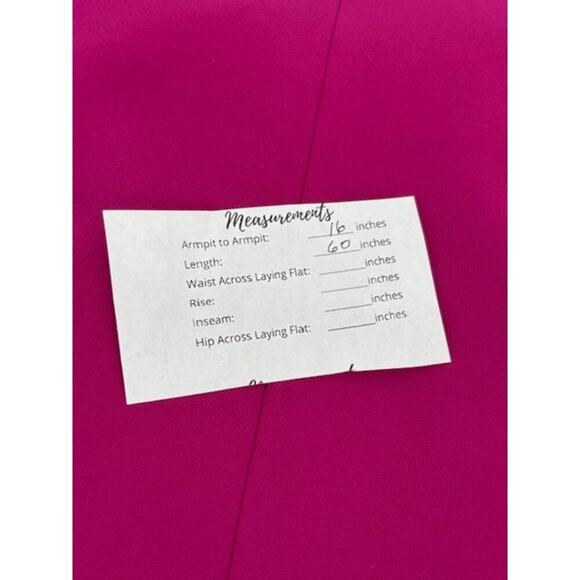 Theia Fuschia Smooth Paneled Sleeveless Mermaid Gown w/ Hidden Back Zip – Size 2 - Picture 9 of 11